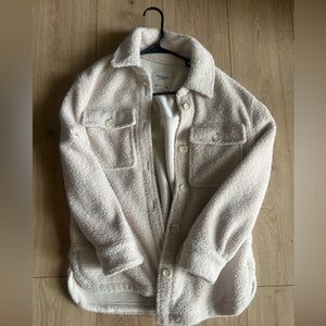 Oversized Sherpa shacket